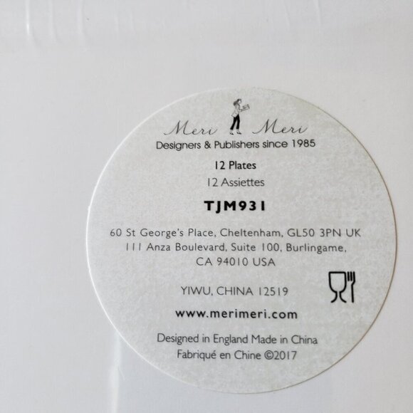 NWT - Meri Meri Cactus Set of 12 Paper Plates - Picture 3 of 3